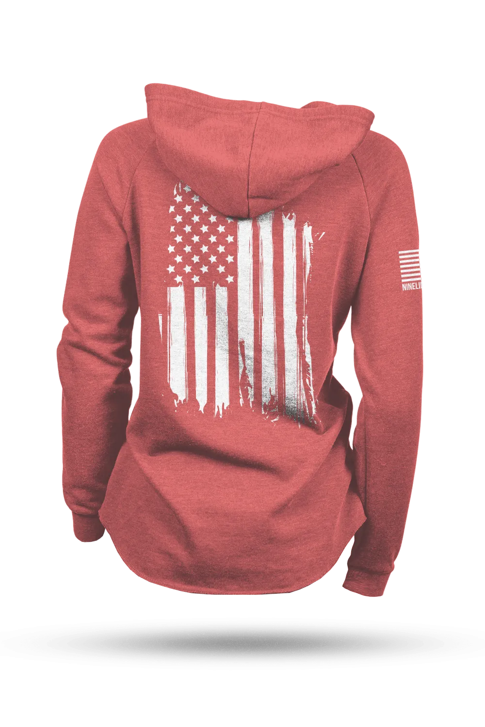 USA - Women's Lightweight V-Neck Hoodie