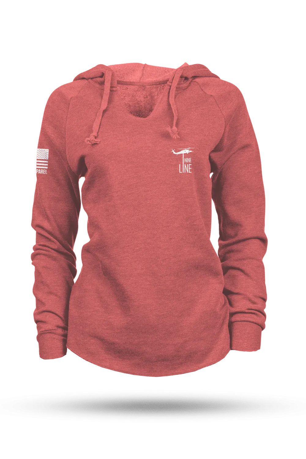 USA - Women's Lightweight V-Neck Hoodie