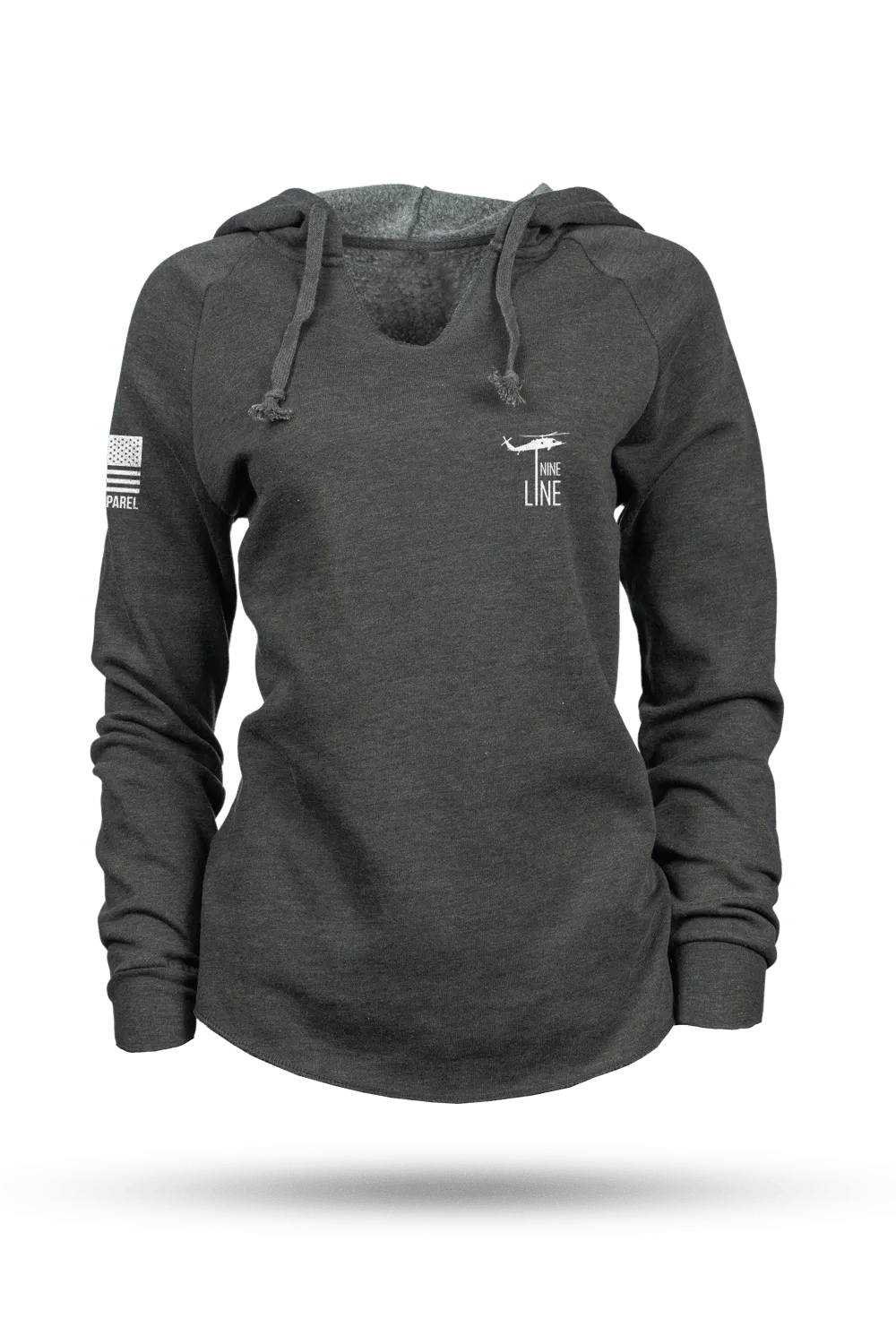 USA - Women's Lightweight V-Neck Hoodie