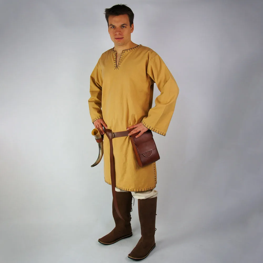 Variety of Colored Viking Tunics with Accentuated Seams