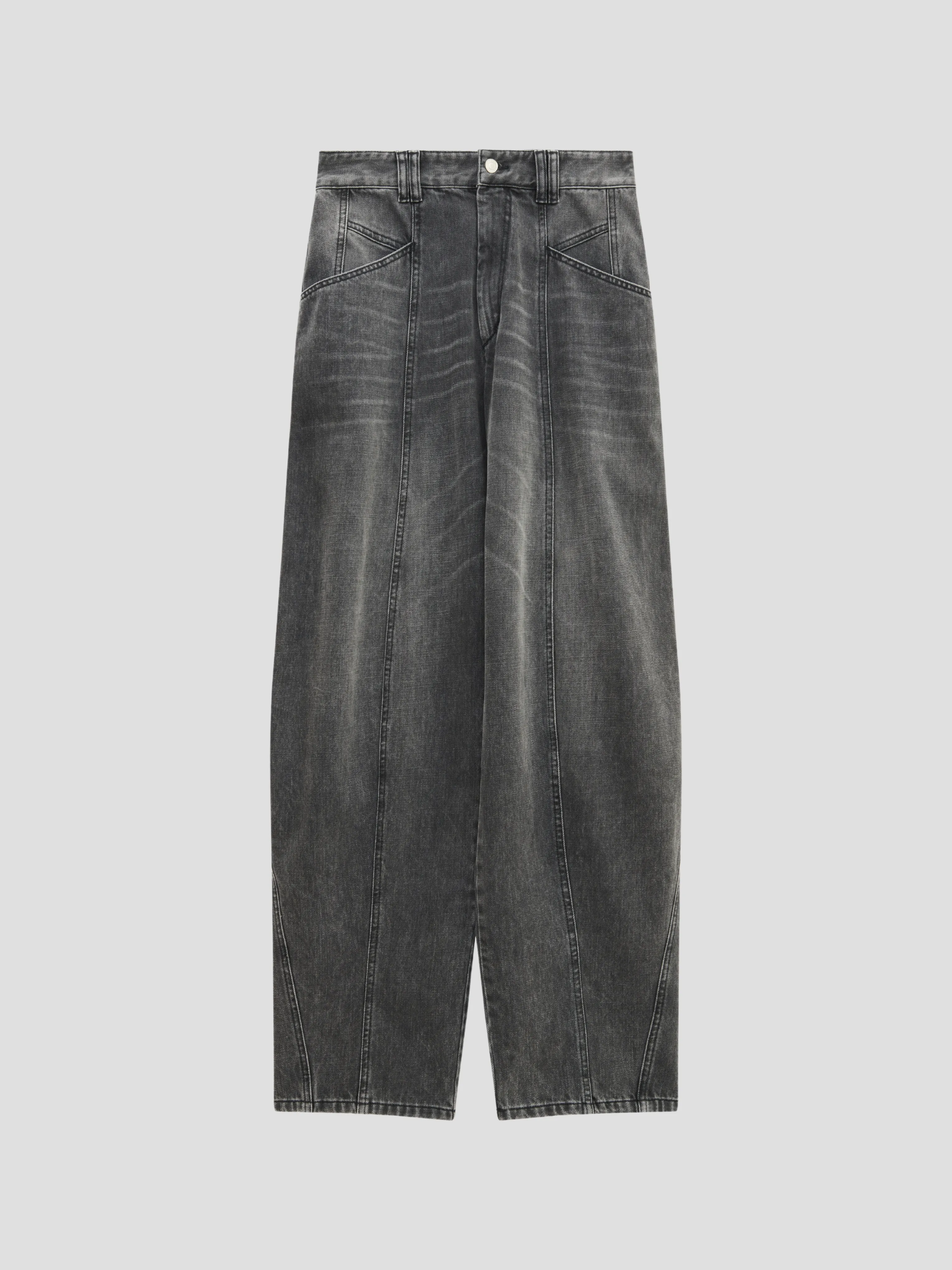 Faded Black Vetan Denim Pant