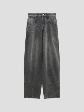 Faded Black Vetan Denim Pant