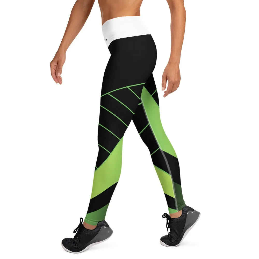 VictoryLeggings Geo Green Victory Collection