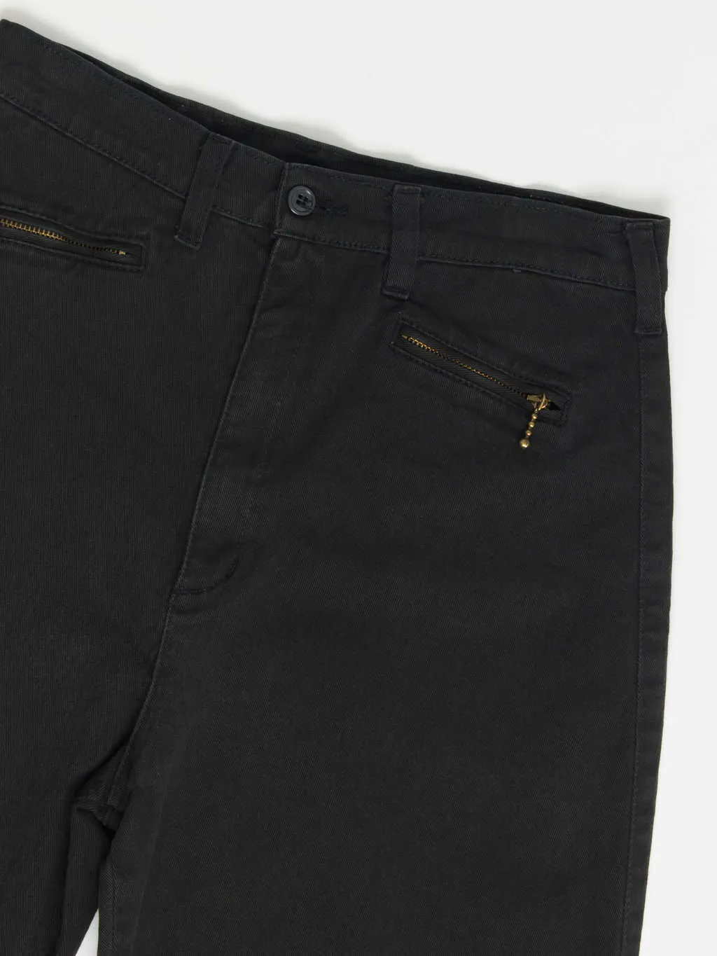 Vintage Black Tapered Trousers 27 x 30 Made in Italy 90s