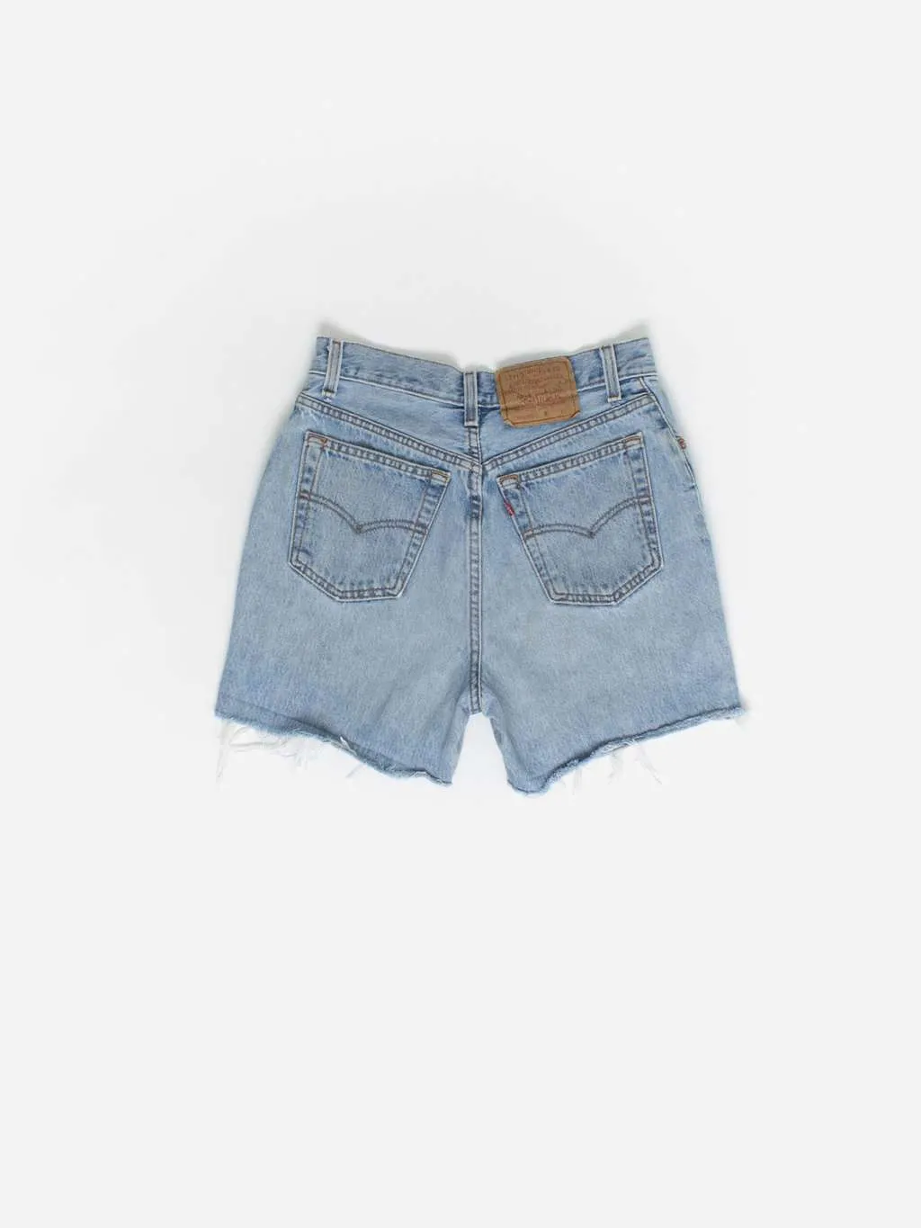 Vintage Blue Cut Off Denim Shorts - Levis - Made in USA - Small