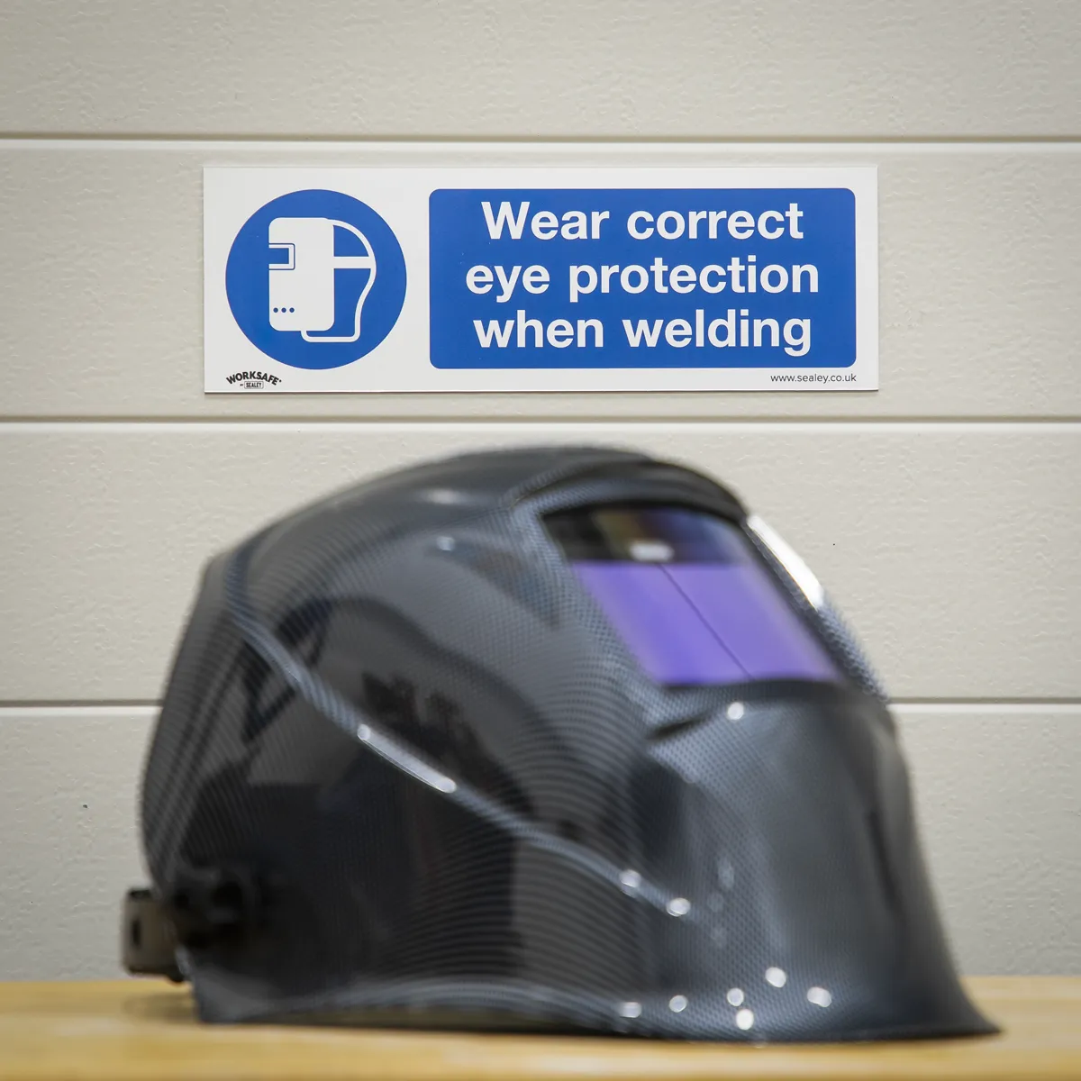 Wear Eye Protection When Welding Safety Sign - Rigid Plastic