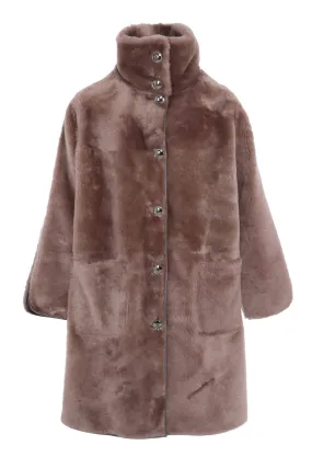 Women's sheepskin coat - reversible gaby