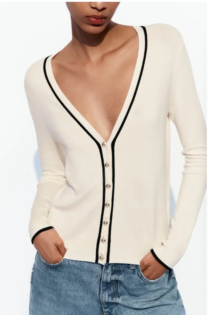 ZARA Long Sleeves Cardigans for Casual and Elegant Style